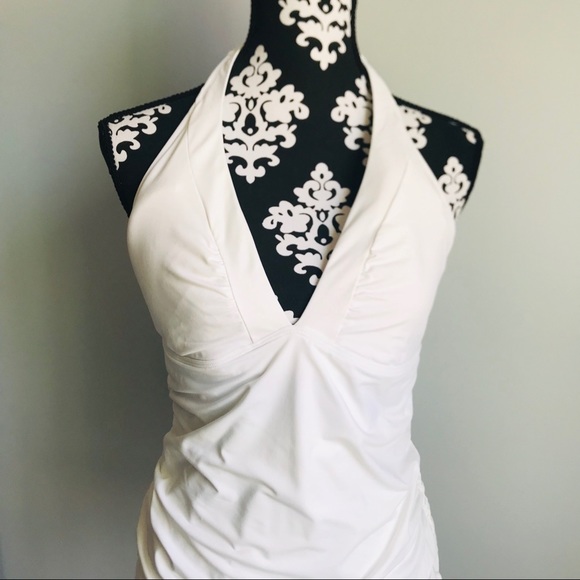 Athleta Other - Athleta Shirrerndipity White Tankini Large NWOT